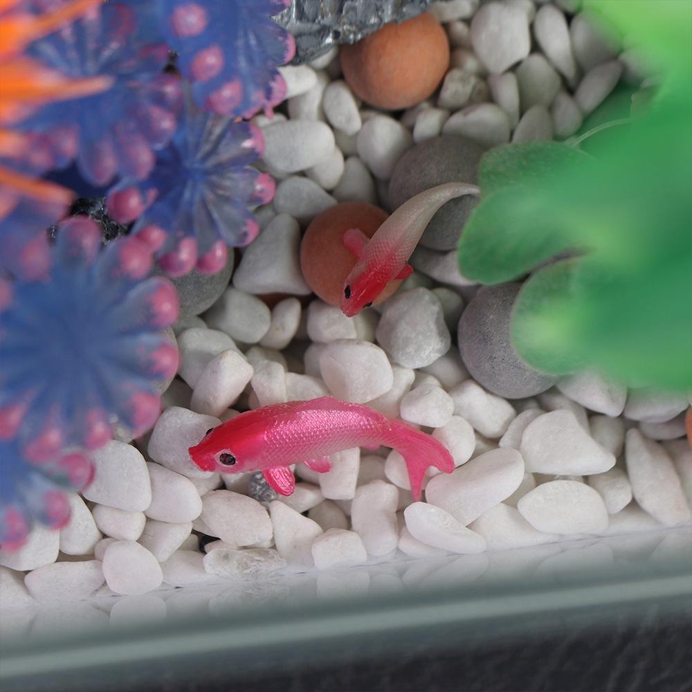 Soft Goldfishes Models Mini Fish Miniature Creative Fish Tank Ornament Landscaping Props