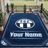 Custom Text Printed Rug FC Zürich Non Slip Floor Carpet For Home Room Decor