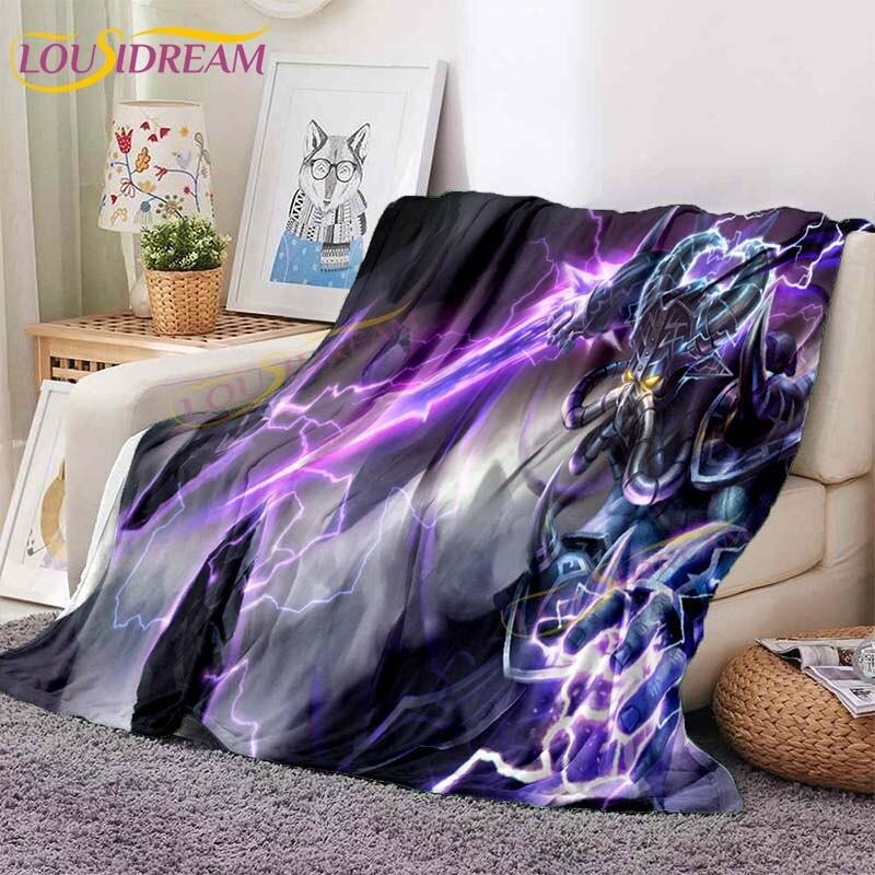 Одеяла League of Legends, игровые фланелевые одеяла серии Skin Art, кровать с мультяшным принтом, диван, мягкое покрывало, покрывало для путешествий, кемпинга