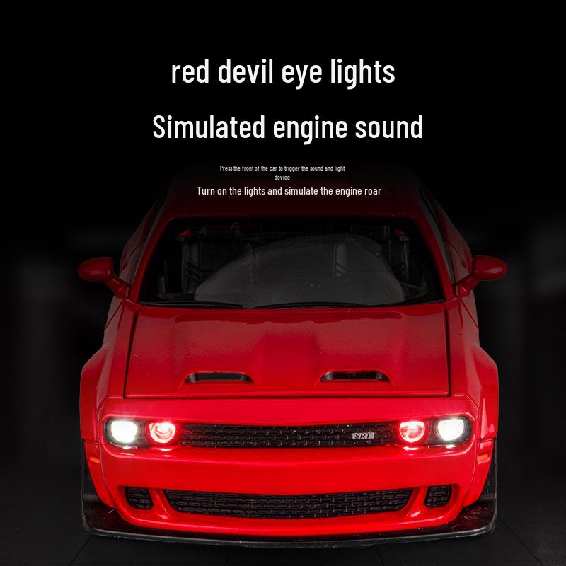 1:Литой автомобиль 32 Alloy Hellcat GTR с звуковыми и световыми эффектами