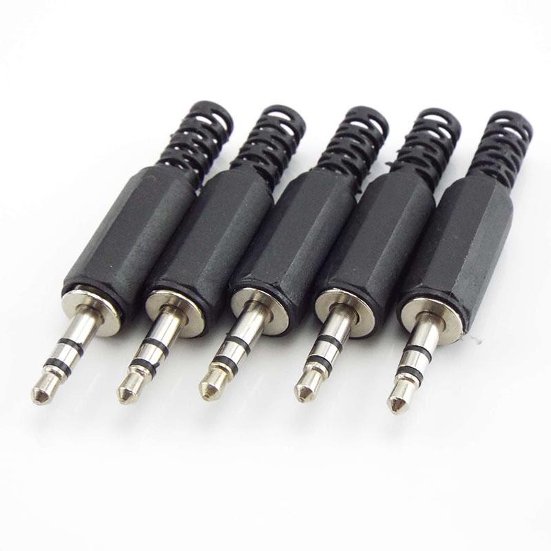 3.5mm RCA Male Plug Connector 2 3 4 Pole Mono Stereo Audio Video Dual Audio Adapter Cable Wire For Headphone Socket