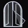 Arched Mosquito Net Window Screen Curved Round Zipper anti-mosquito Customized Black white Fly Insect Mesh Invisible Fiberglass