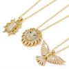 Европейский стиль, подвеска-ожерелье с головой льва и птицей-скарабеем для женщин