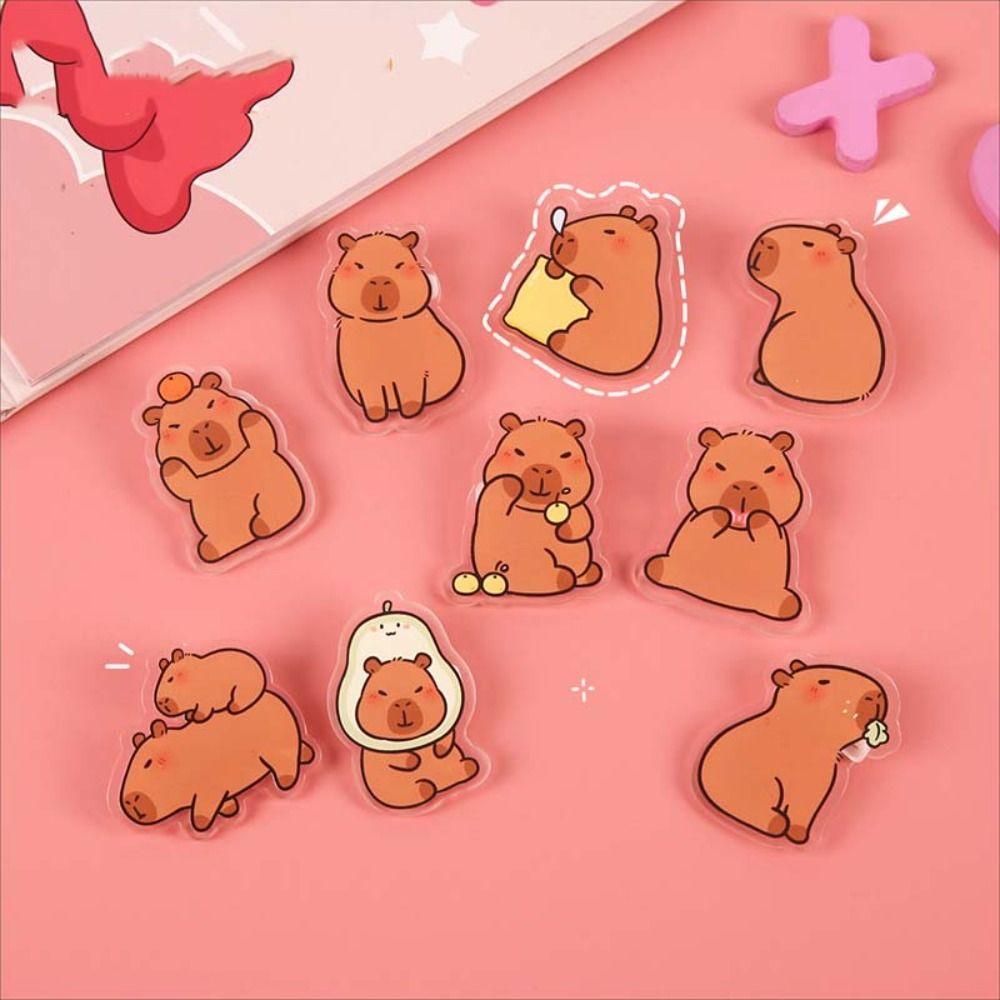 Cute Acrylic Capybara Pin Breastpin Kapibara Badge Cartoon Capybara Brooch  Girl