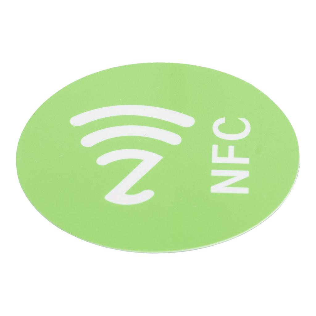 20 шт. NFC-стикеров Компактные Портативные Устойчивые к помехам Перезаписываемые CUID NFC-наклейки для устройств с поддержкой NFC Зеленые