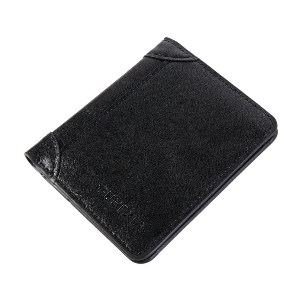 Genuine Leather Vintage Wallet Men With Coin Pocket Short Wallets Small Zipper Walet With Card Holders Man Purse