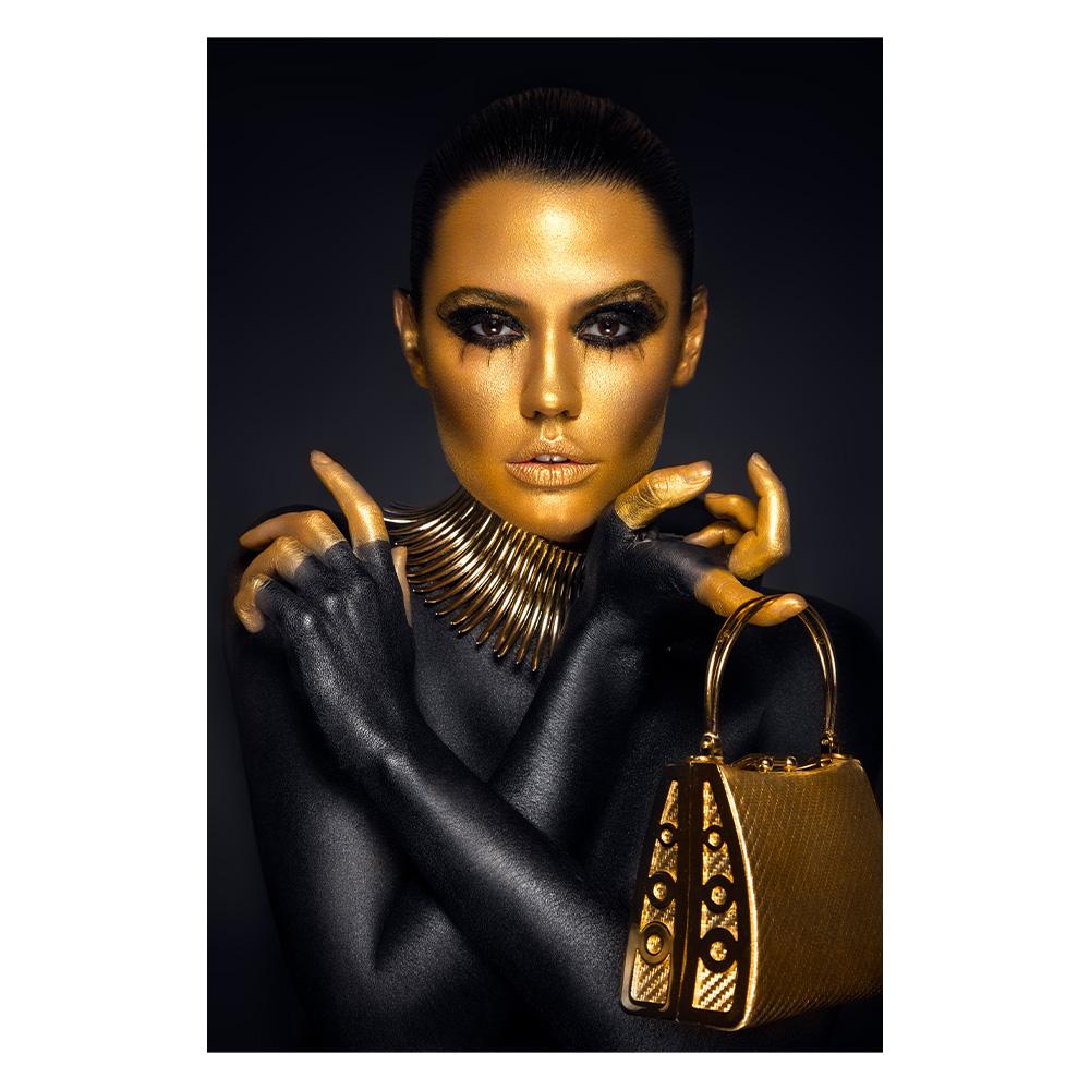 Черное золото, обнаженная сексуальная женщина, холст, картины на стене, художественные постеры и принты, золотое лицо, художественная картина для девушки, домашний декор, Cuadro