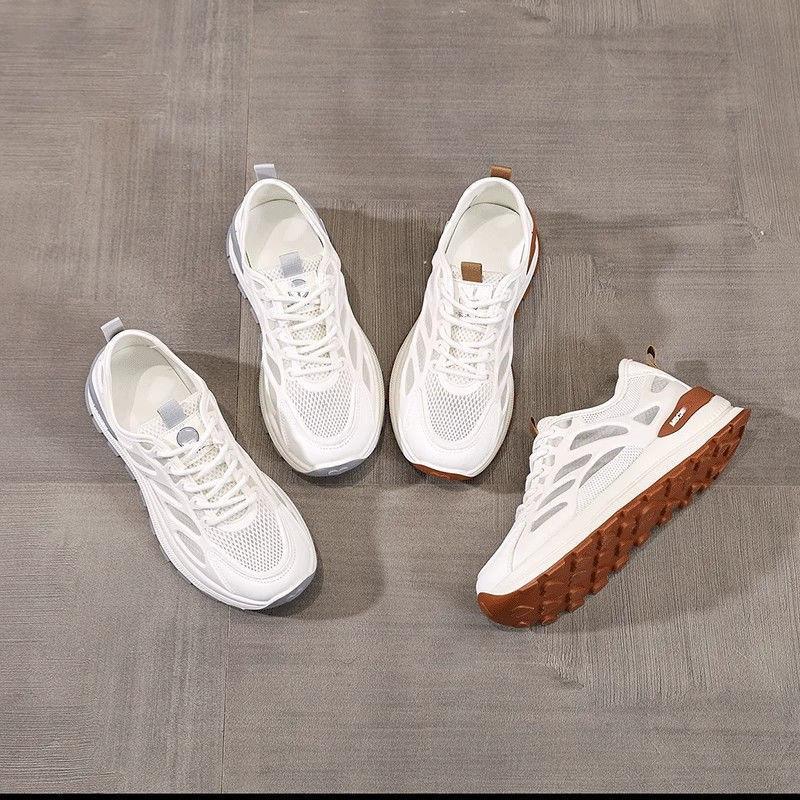 Fashion Casual Light Sports Forrest Gump Shoes Women's 2025 Summer New Mesh Breathable Color Matching Moral Training