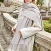 Wool Scarf Autumn and Winter Korean Style Cashmere Scarf Women's Winter New Style Women's Shawl Solid Color Scarf Versatile
