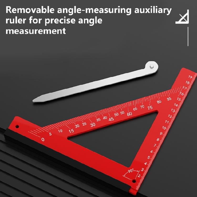 Woodworking 90 Degree Precision Square Edges Marking Tool, Aluminum Carpentry Pocket Marking Square Right Angled Ruler