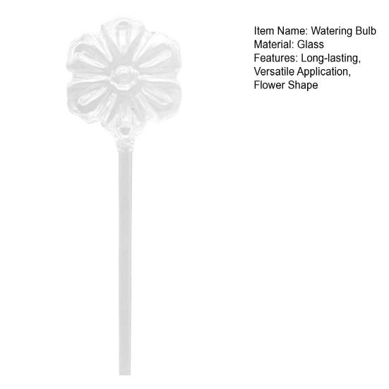 Self Watering Bulb Glass Clear Flower Automatic Plant Watering Bulb Flower Shape Plant Watering Device