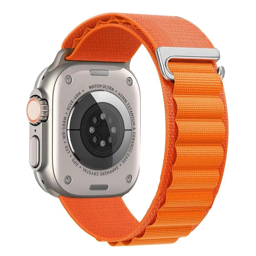 Ремешок Alpine Loop для Apple Watch Ultra 3 Ремешок 49 мм 11 10 9 8 7 46 мм 42 мм 45 мм 41 мм Нейлоновый Спортивный Браслет iWatch 6 5 SE 44 мм Ремень