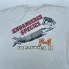 Винтажная футболка 90-х F-4 Phantom II Endangered Species Мужская L/XL Истребитель 1991
