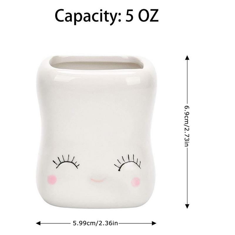 4 шт. креативная керамическая кружка с изображением мультяшного лица, кофейная чашка для послеобеденного чая, завтрака, молока, посуда для питья в офисе, милые подарки