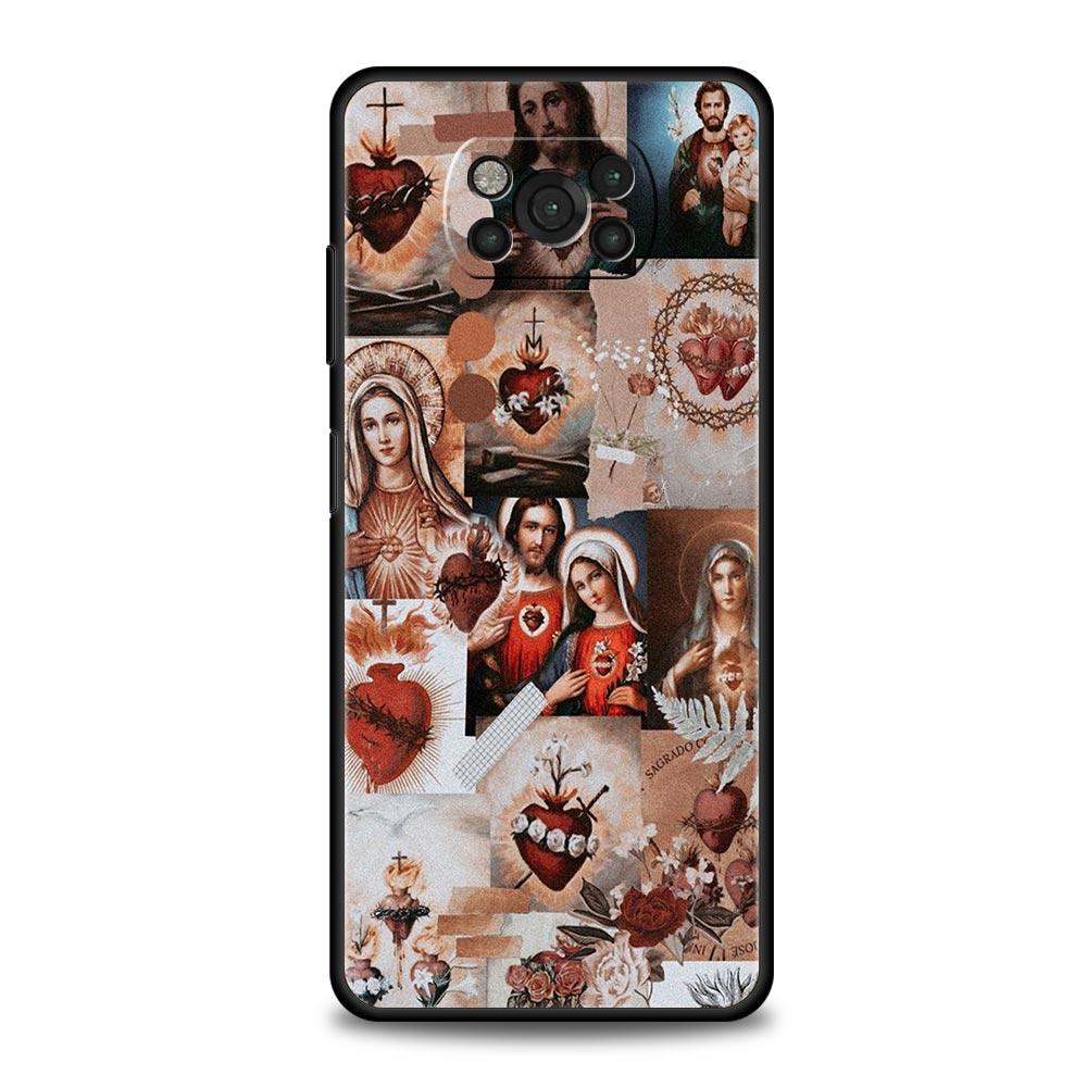 Христианский религиозный чехол для телефона с изображением Иисуса для Xiaomi Mi Poco X3 NFC M3 F4 F3 M4 X4 Note 10 12 Lite 11 11T 13 12T Pro 9T