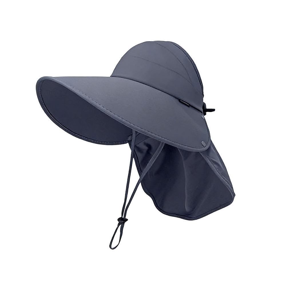 Breathable Sunscreen Cap Wide Brim Shawl Cap New Bucket Hat  Women