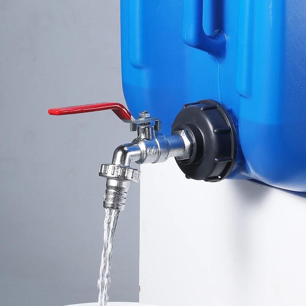 Прочный адаптер для крана IBC-бака S60*6 с крупной резьбой на 1/2'' 3/4'' соединительный элемент для замены клапана для сада и дома кран