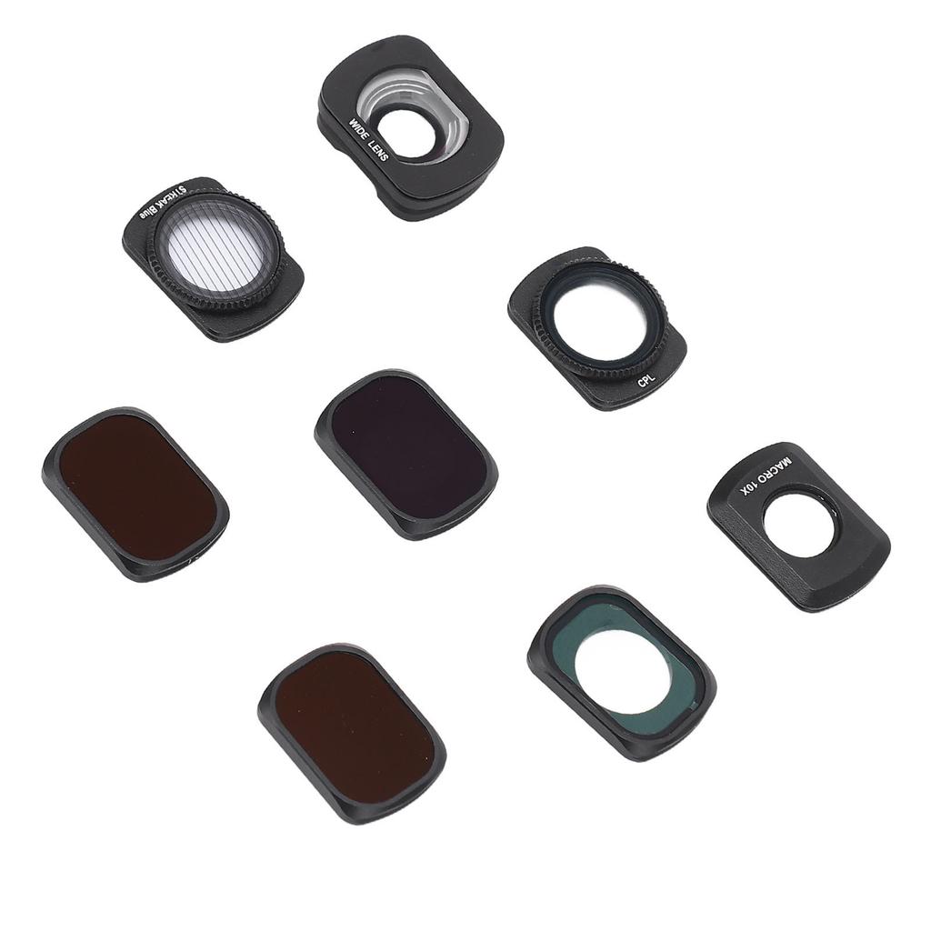 Camera Filter Set 8 In 1 Wide Angle Macro 14 ND16 ND64 ND256 CPL8 Drone ND Filters Set for Osmo