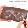 Half-Face for Makeup Practice Palette, 5D Facial for Makeup Training Mat, Reusable Tattoo Skin Pad, Designed for Beginners