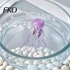 Non-toxic Aquarium Ornament Faux Jellyfish, Soft Silicone Fluorescent Realistic Floating Jellyfish for Saltwater Tanks Safe Fish Tank