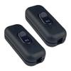 2Pieces Multipurpose Sturdy Lamp Switches 6A 250V Suitable Portable Accessory for All Electric Lighting Products