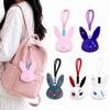 Dark Style Plush Rabbit Keyring Cute Halloween Key Rings Gothic Bunny Keychain  Men Women