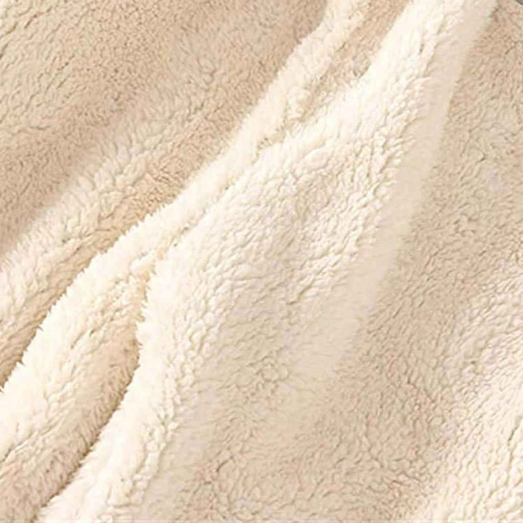 Women's Fashion Solid Color Sports Loose Thickened Thick Fleece Warm Pants