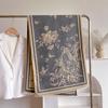 Imitation Cashmere Scarf Female Plant Retro Versatile Student Thickened Scarf Dual-Purpose Air Conditioner Shawl Outside