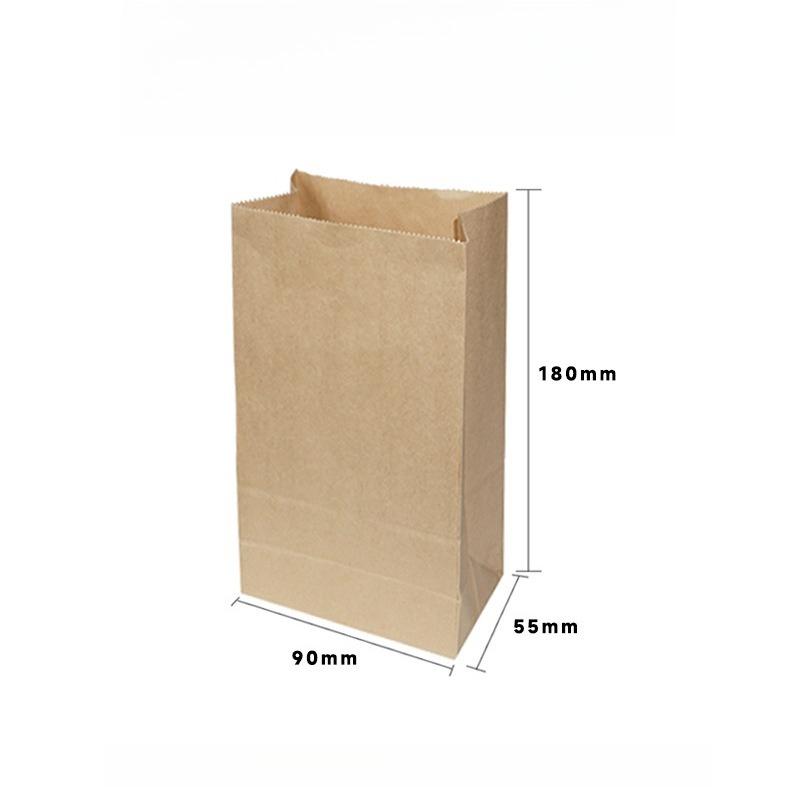 Square Thickened Lamination Paper Bag Baking and Barbecue Takeout Pouchs Disposable Packaging Bags for Fresh Flowers Food and Dried Fruits Candy