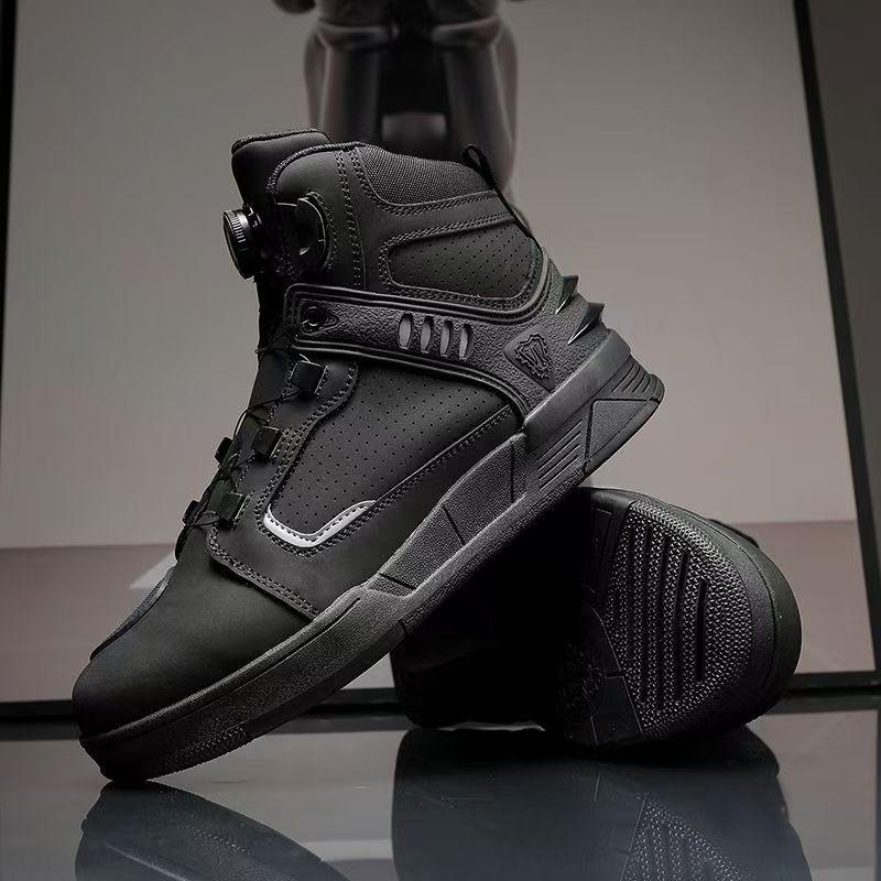 Motorcycle Boots Men Biker Shoes Man Moto Sneaker Men Ankle Boots Microfiber Leather Adventure Motocross Shoes Boots for Men