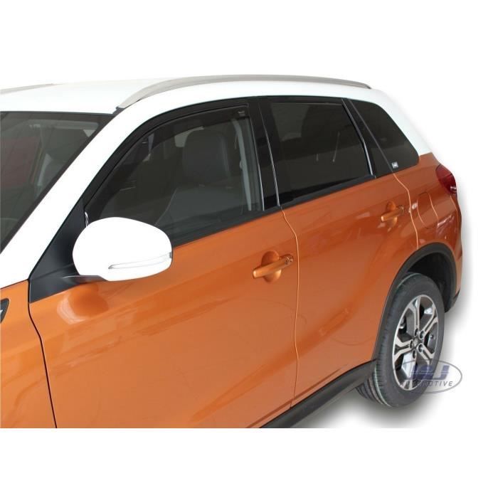 Déflecteurs d'air - J&J AUTOMOTIVE - Suzuki Vitara 2 - Fumé - Acrylique renforcé - Installation facile