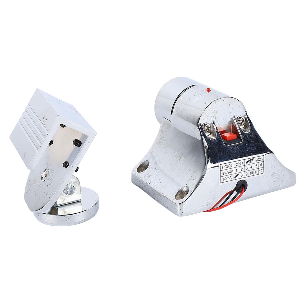 Магнитный упор для стеклянной двери 132.3LB Force алюминиевый сплав 12V 24V для безрамной стеклянной двери