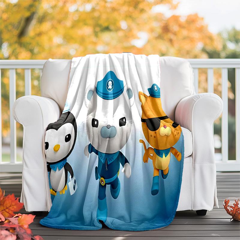 The Octonauts6 printed throw blanket—lightweight,soft,warm;versatile blanket for all seasons—perfect as &air-conditioning throw,nap blanket