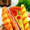 Creative Pizza  Dog Bread Ballpoint Pen Magnetic Fridge Sticker Home Decor Writting Instruments