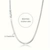 Flat Snake Bone Chain Necklace - European & US Minimalist Flat Chain, Elegant Jewelry.
