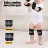 1 пара детских наколенников и налокотников для ползания, регулируемые наколенники, защита локтей и коленей для малыша, ползающего ребенка, для девочки и мальчика
