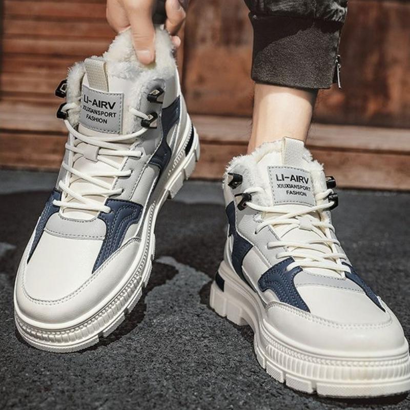 Fashion Winter Sport Shoes Man New In Snow Sneaker Boots for Men Casual Comfortable Cotton Shoe Offer Footwear Fashion Sale Fleece Work