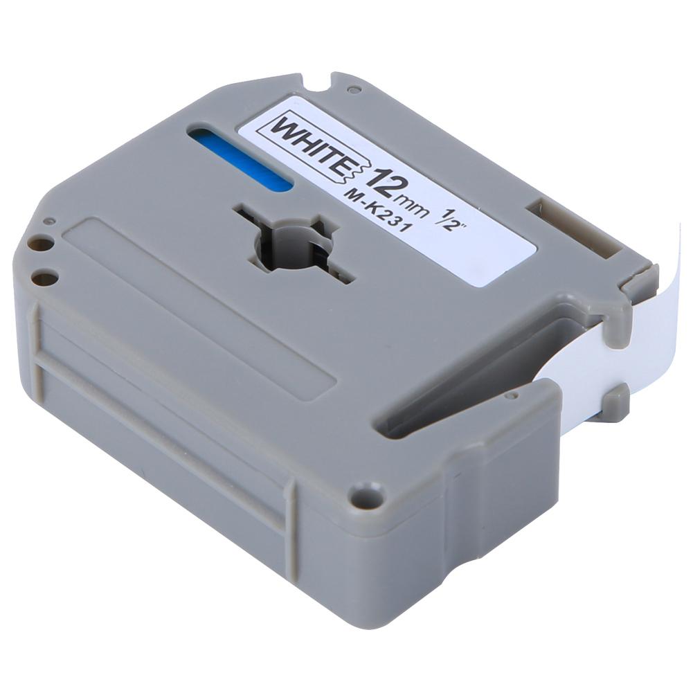 12 мм лента для этикеток PET аксессуары подходят для принтера этикеток PT‑65 PT‑70 PT‑80