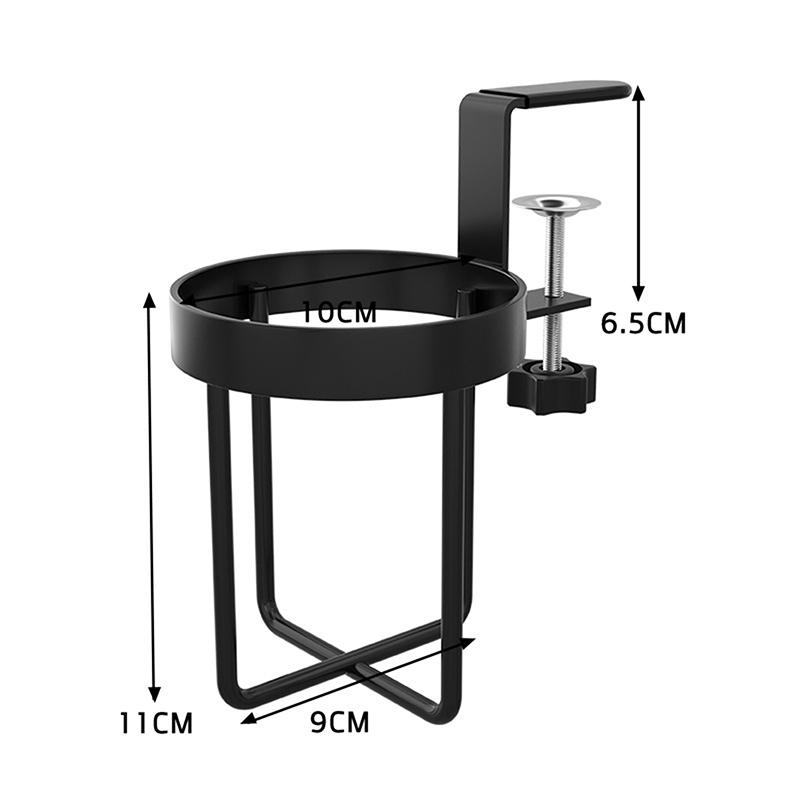 1 шт. Полка-подстаканник для стола, Универсальный фиксированный подстаканник для кофейных кружек, бутылок для воды, Держатель-зажим для стакана на столе, Стойка для хранения