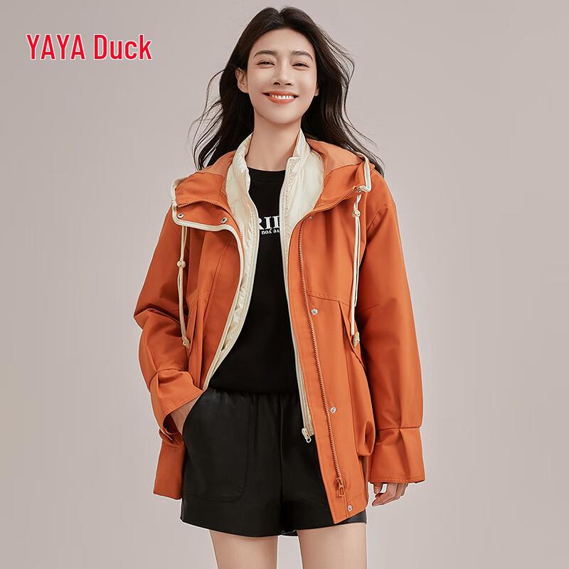 YAYA 3-in-1 Detachable Mid-Length Hooded Down Parka