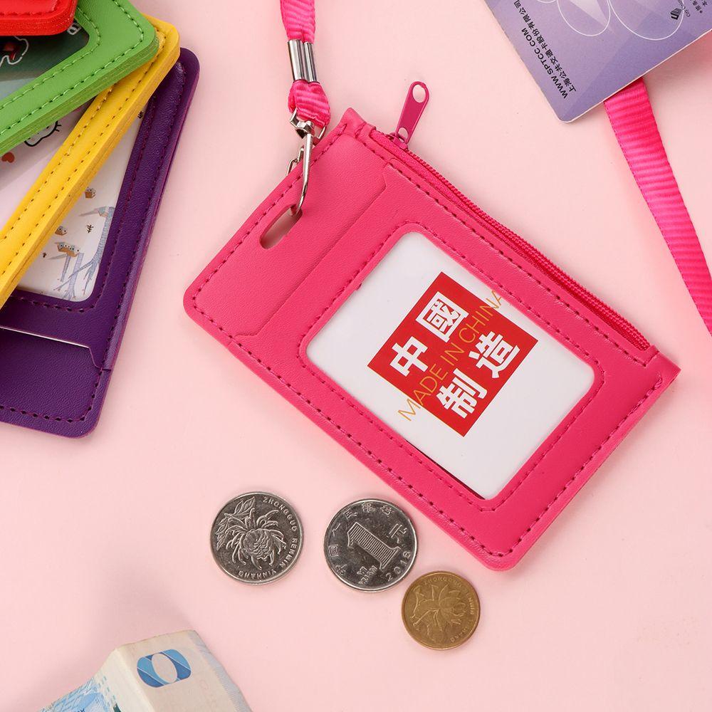 Разноцветные школьные и офисные принадлежности с ремешком, сумка на молнии, визитница, держатели для ID-карт, кошельки