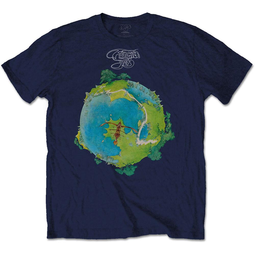 Yes - Fragile - Navy Blue t-shirt Unisex T-Shirt