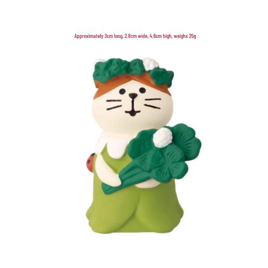 ZAKKA Фигурка кошки из смолы: Креативное настольное украшение и модный подарок