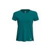 Iso-Chill Solid Running Fitness Training Quick-Dry Crew Neck Short Sleeve T Shirt Women Tops Coastal-Blue 1376819-722