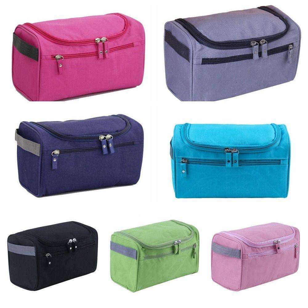 Nylon Travel Toiletry Bag Large Capacity Bath Organizer Bag Creative Portable Cosmetic Bag  Women