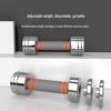TLXT 10KG Adjustable Electroplated Steel Dumbbell Set