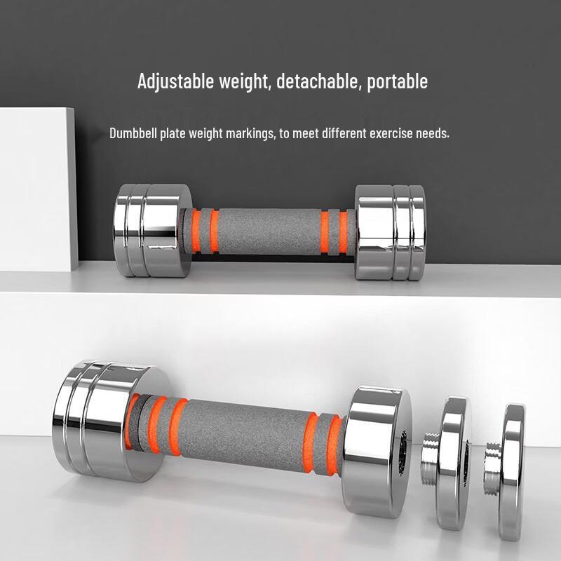 TLXT 10KG Adjustable Electroplated Steel Dumbbell Set