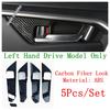 Car Inner Door Handle Bowl Frame Decoration Cover Trim For TOYOTA RAV4 RAV 4 XA50  - 2025 ABS Red / Carbon Fiber Accessories