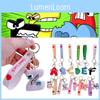 Alphabet Lore Kids Keyring Stickers Toys Pendant Figures Gift