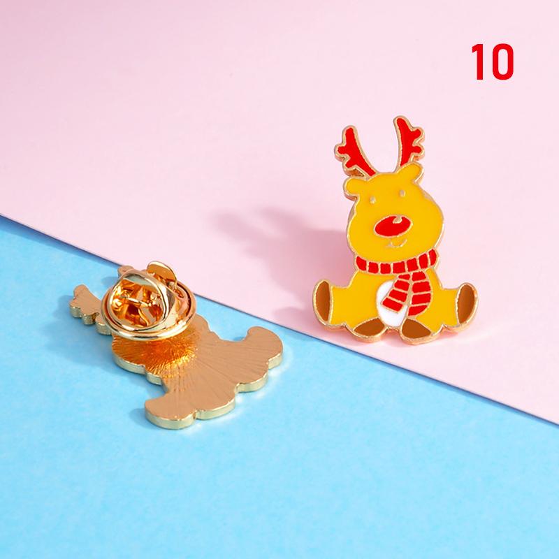 1PC Gift Alloy Christmas Brooch Corsage Pin Diamond Retro Fashion Party Accessories Jewelry